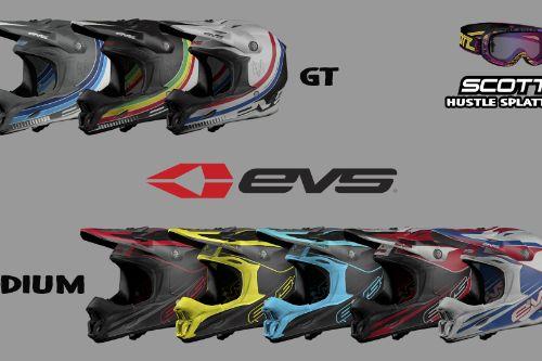 Helmets EVS T7 GT & Podium [+ Goggles Scott]